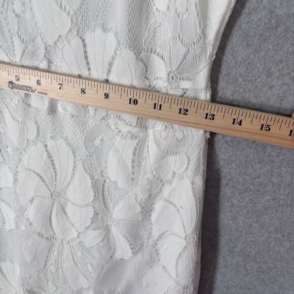 Meaneor Dress Small Lace Sheer Back Romantic Bachelorette Party Resort Cruise - Picture 6 of 12